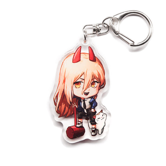 Power Acrylic Charm Keychain