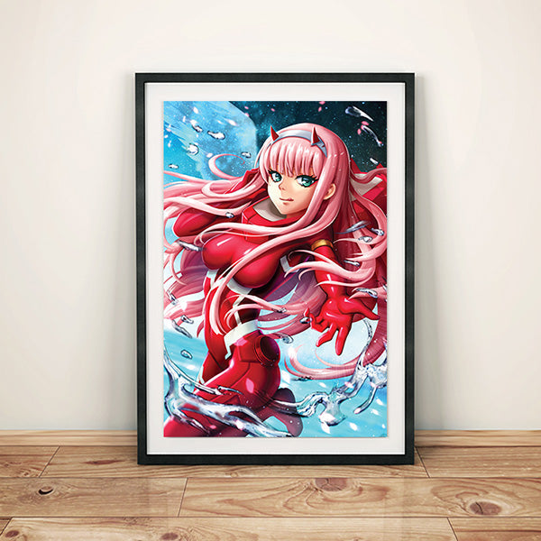 02 Zero Two Poster Print - nayukidraws