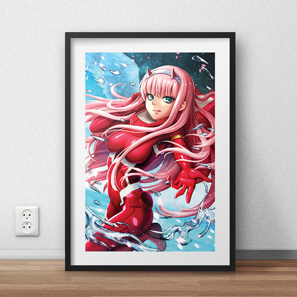 02 Zero Two Poster Print - nayukidraws