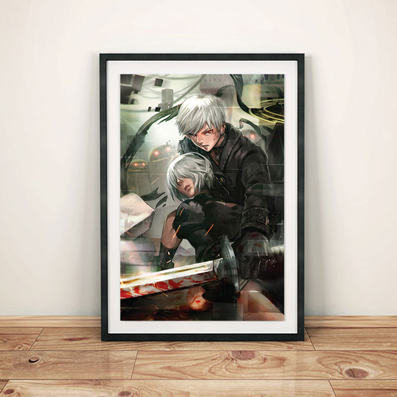9S & 2B Nier Automata Poster Print