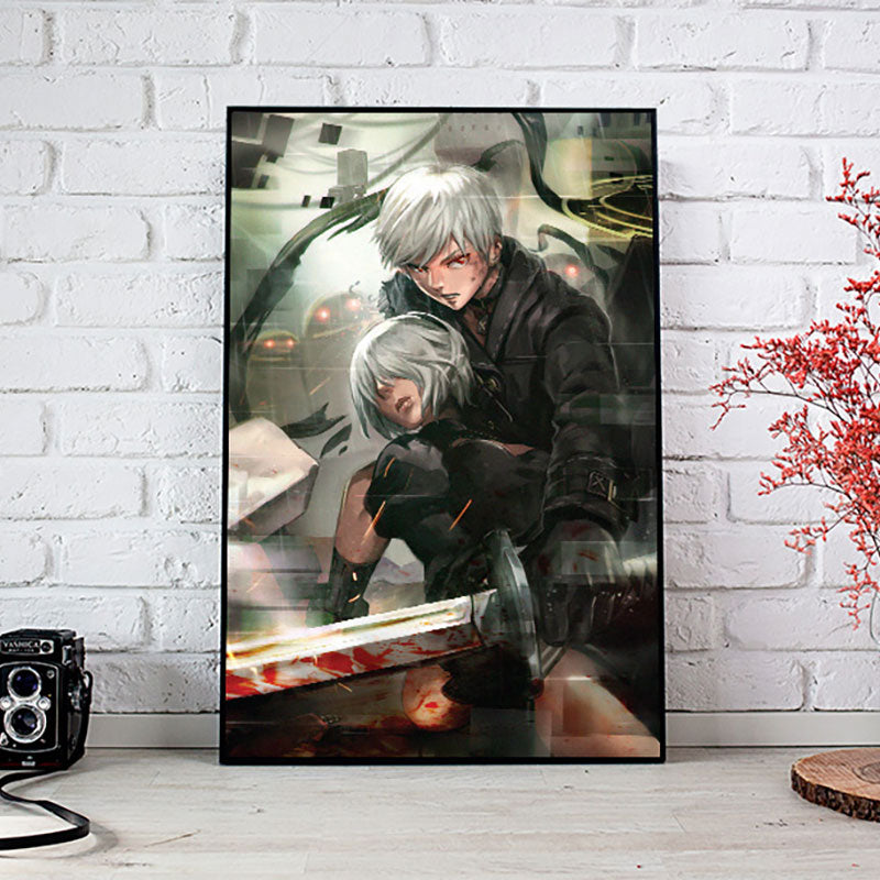 9S & 2B Nier Automata Poster Print
