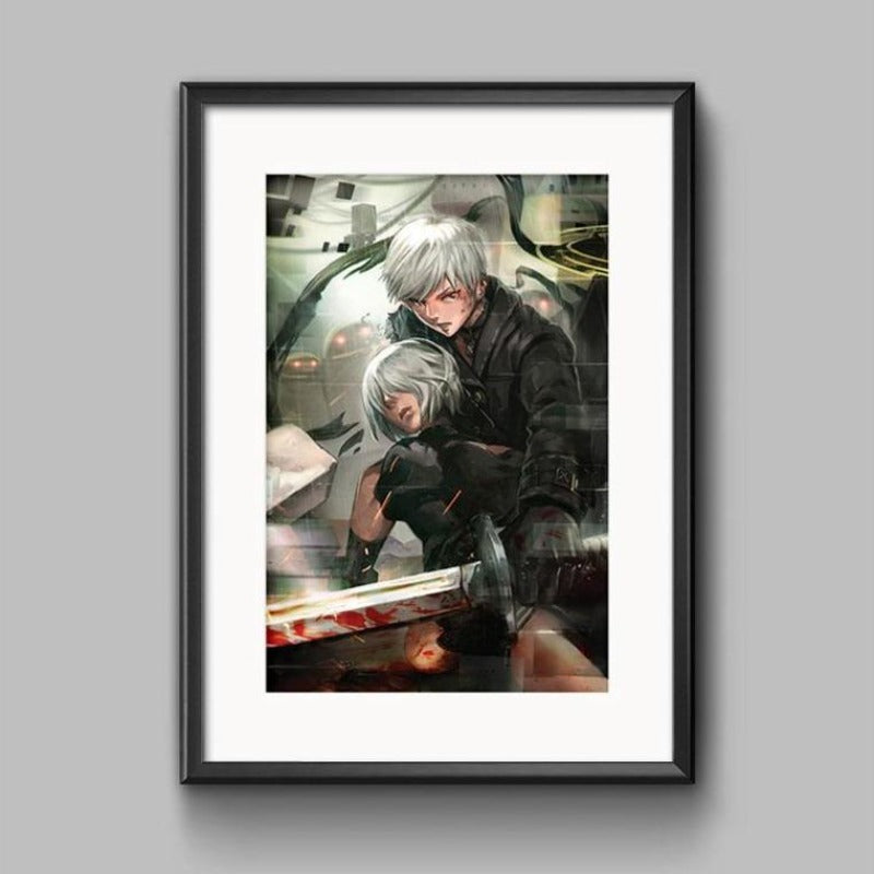 9S & 2B Nier Automata Poster Print