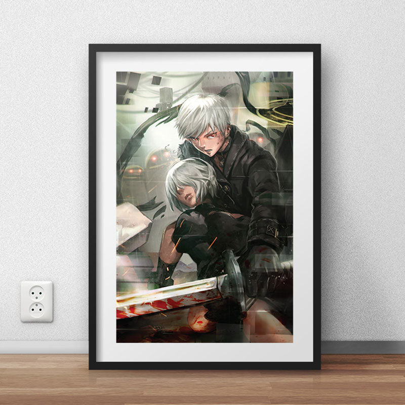 9S & 2B Nier Automata Poster Print