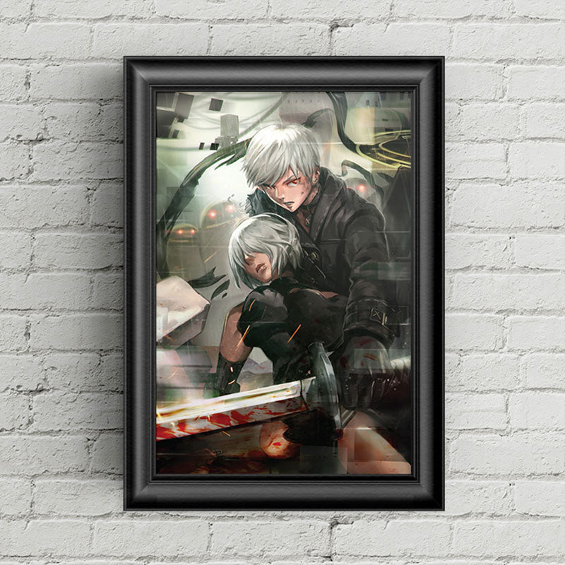 9S & 2B Nier Automata Poster Print