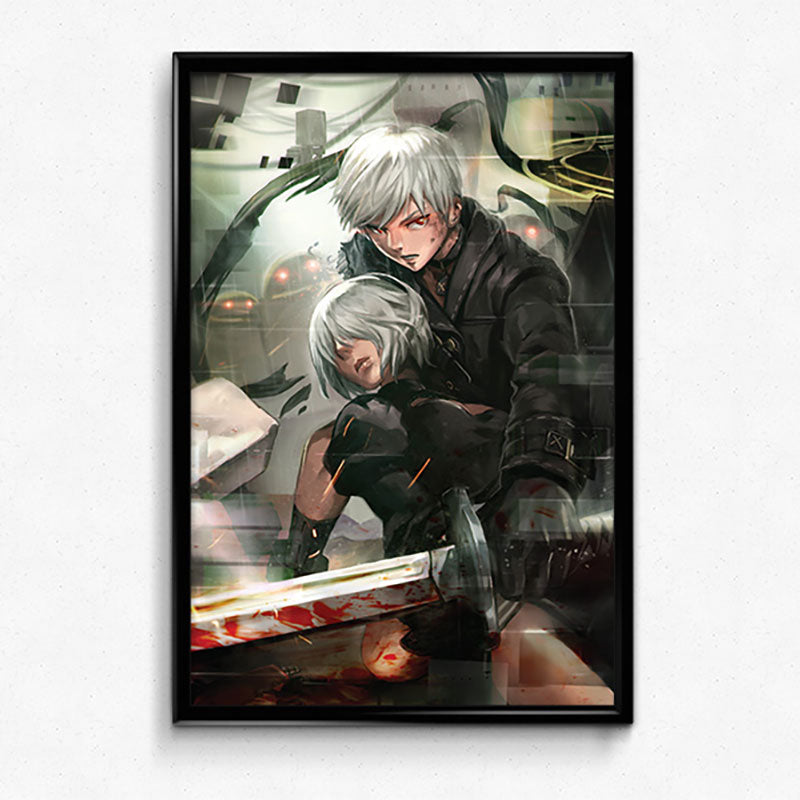 9S & 2B Nier Automata Poster Print