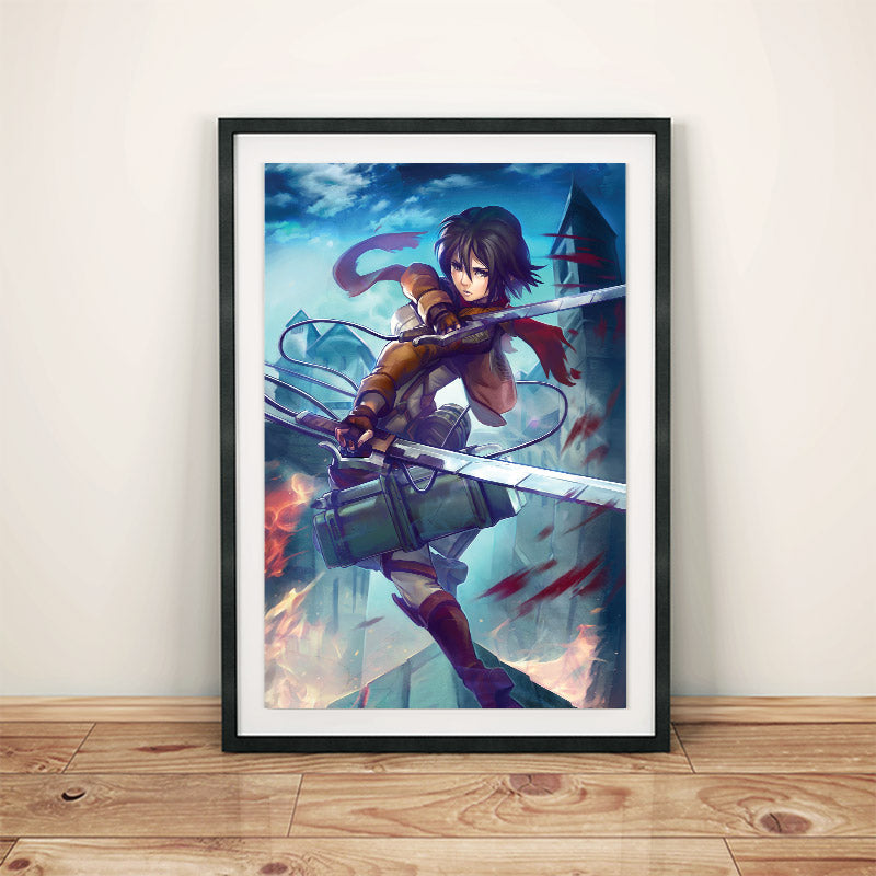 Mikasa Ackerman Poster Print