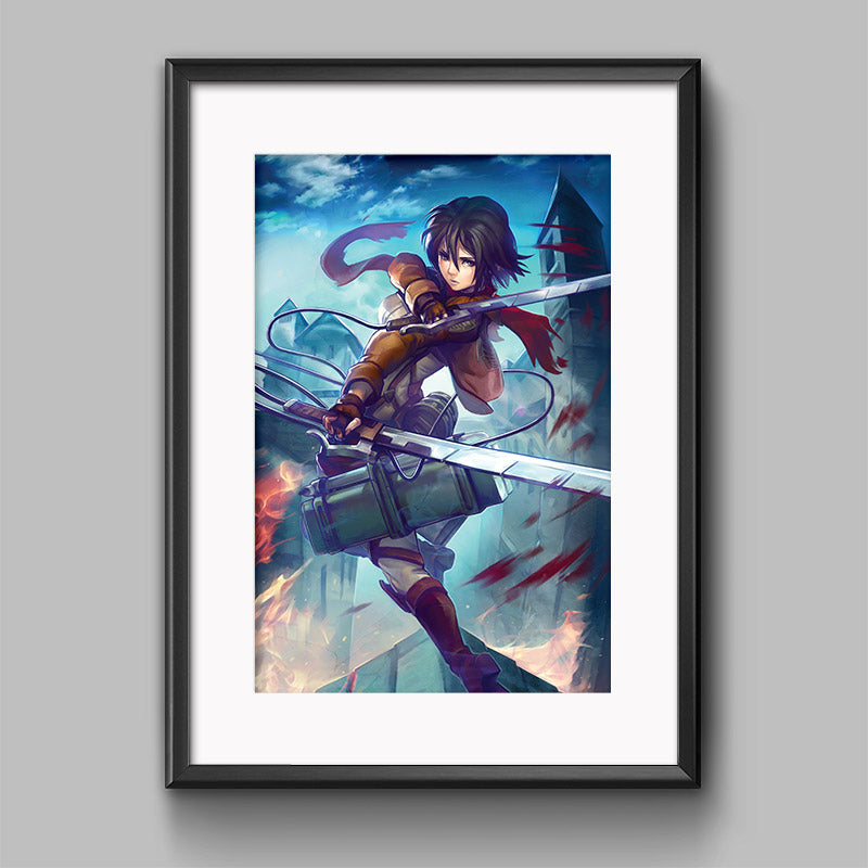 Mikasa Ackerman Poster Print