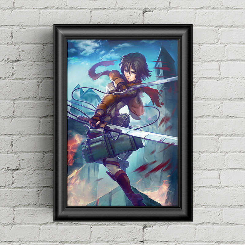 Mikasa Ackerman Poster Print