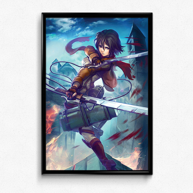 Mikasa Ackerman Poster Print