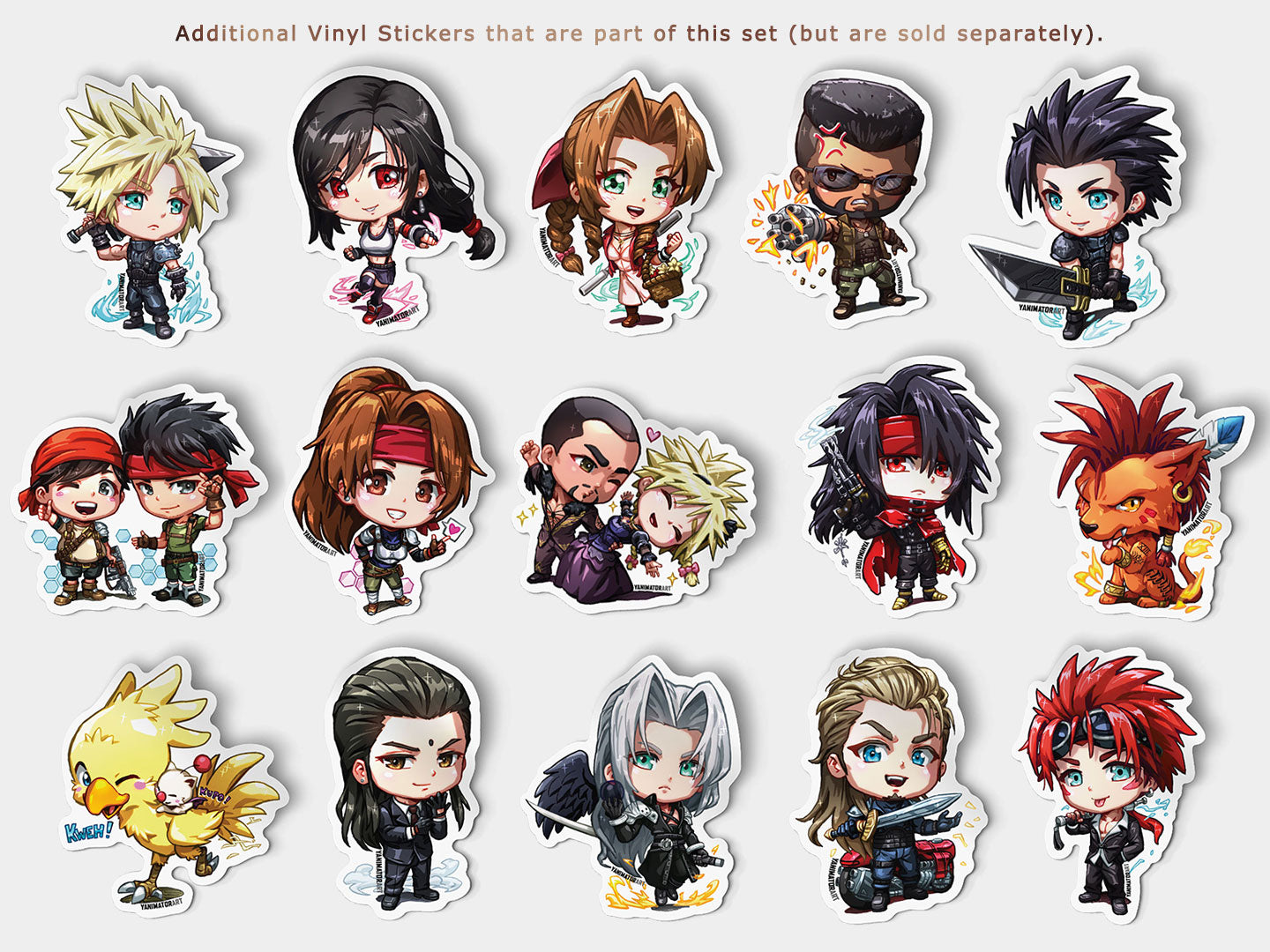 Andrea Rhodea & Cloud Strife Vinyl Sticker