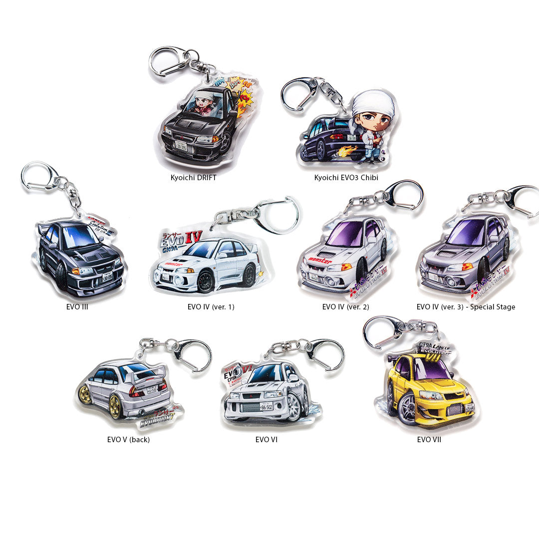 Initial D S13 180sx 240sx Thunder Fire 2nd Stage RPS13 Midnight Purple  Acrylic Charm Keychain Double-Sided 1st Stage Car Anime Manga