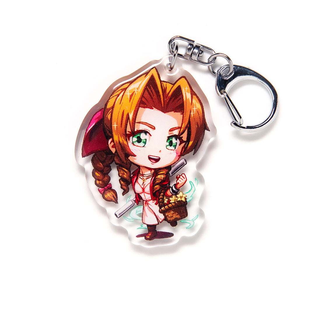 Aerith Gainsborough Acrylic Charm Keychain