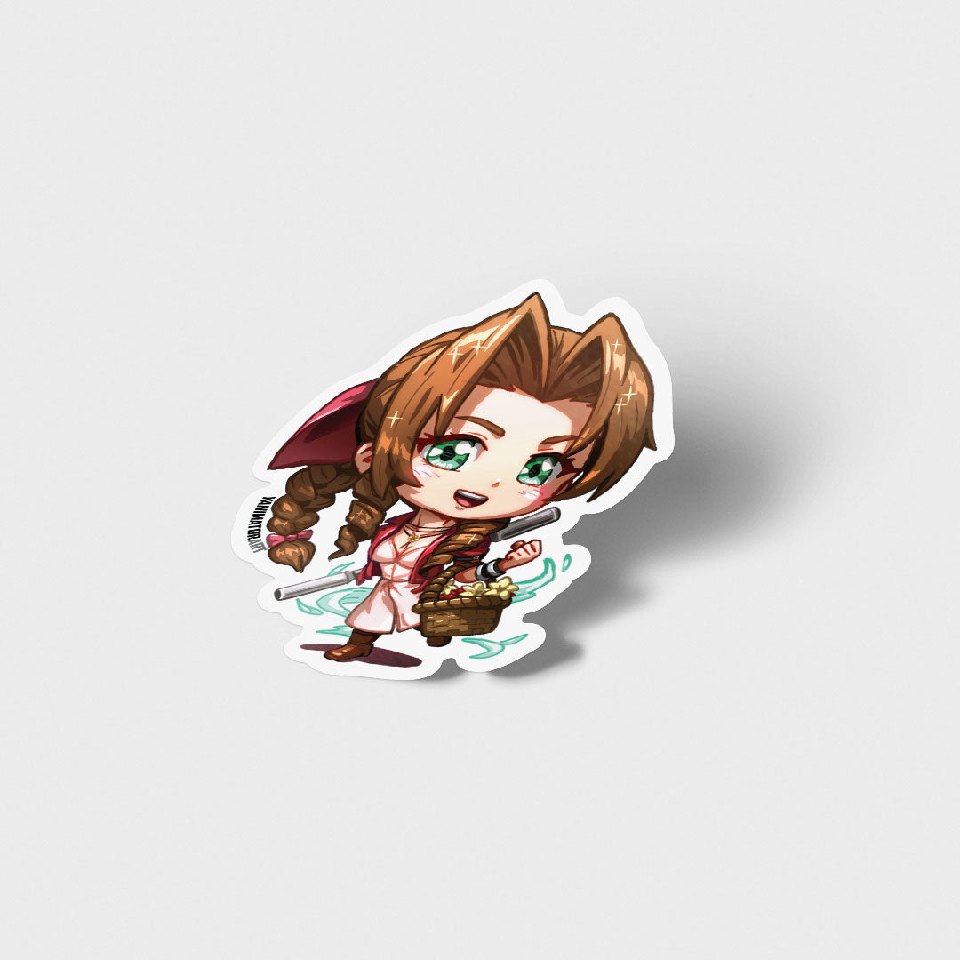 Aerith Gainsborough Vinyl Sticker
