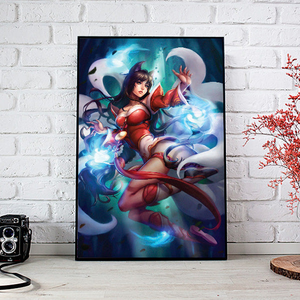 Ahri Poster Print - nayukidraws