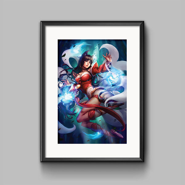 Ahri Poster Print - nayukidraws
