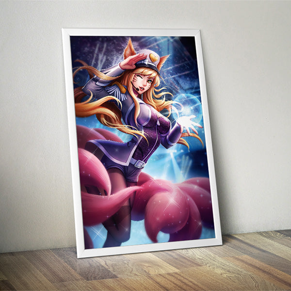 Popstar Ahri Poster Print - nayukidraws