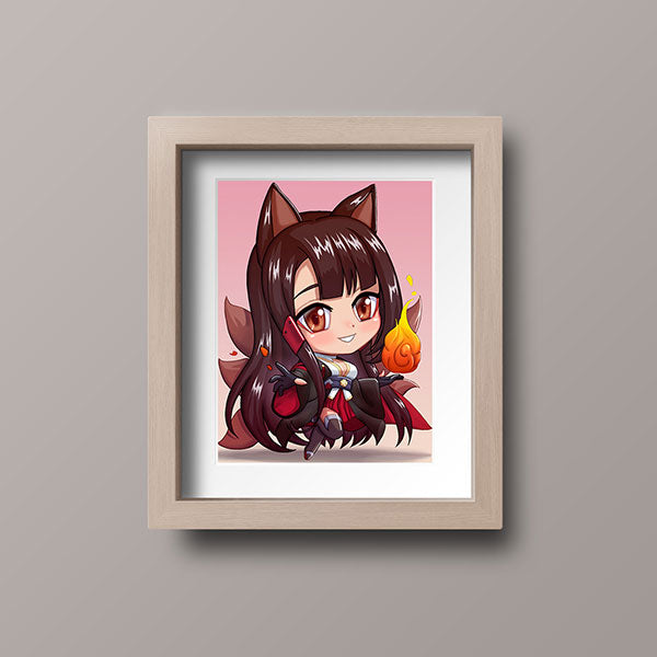 Akagi Chibi Mini Print - nayukidraws