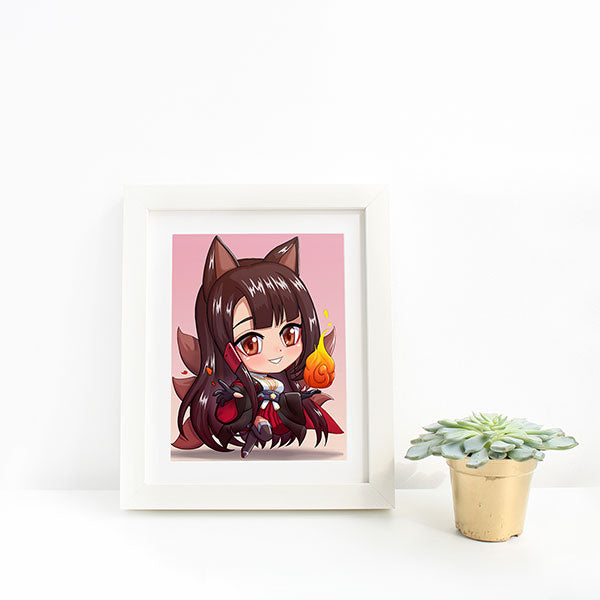 Akagi Chibi Mini Print - nayukidraws