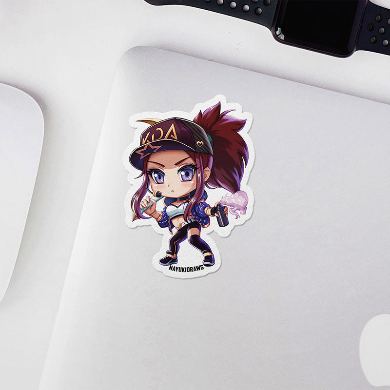 KDA Akali Vinyl Sticker - nayukidraws