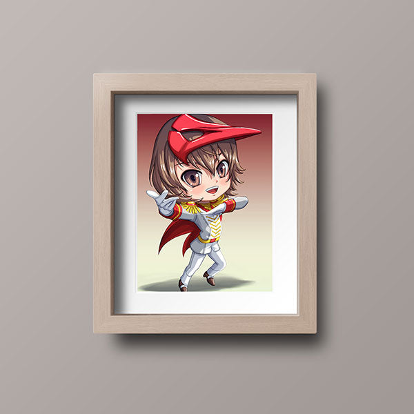 Akechi Chibi Mini Print - nayukidraws