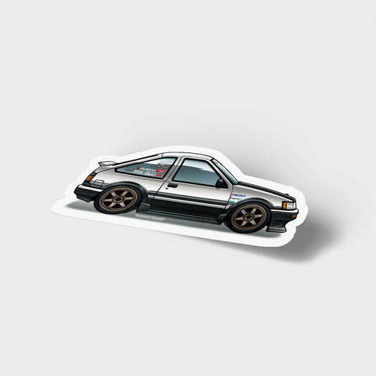 AE86 Collection Akira lida Levin Vinyl Sticker
