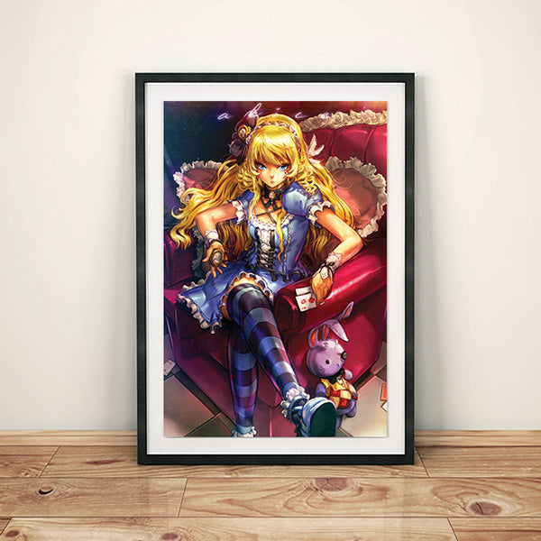 Alice In Wonderland (Sitting) Poster - nayukidraws