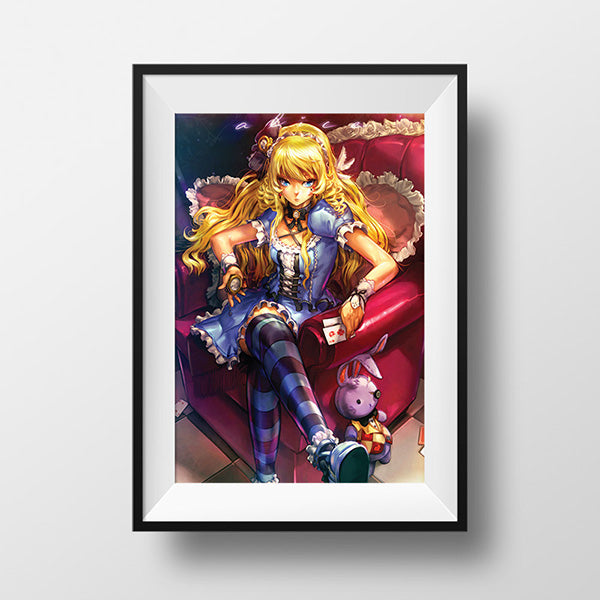 Alice In Wonderland (Sitting) Poster - nayukidraws