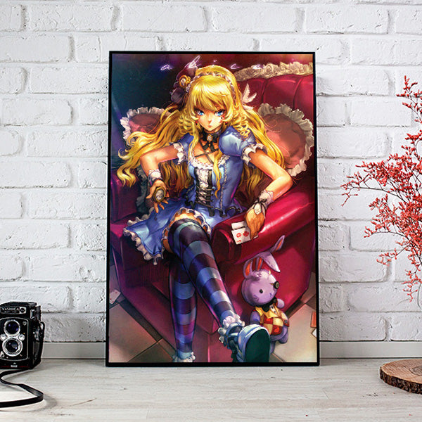 Alice In Wonderland (Sitting) Poster - nayukidraws