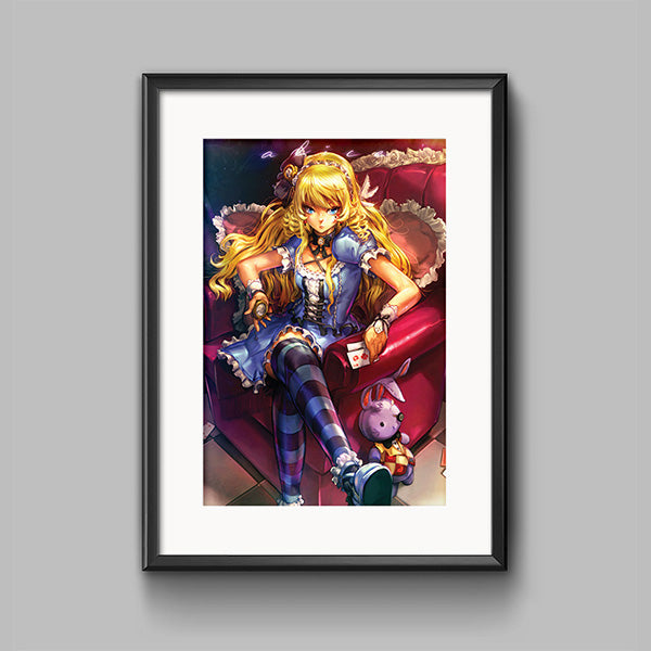 Alice In Wonderland (Sitting) Poster - nayukidraws