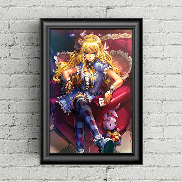 Alice In Wonderland (Sitting) Poster - nayukidraws
