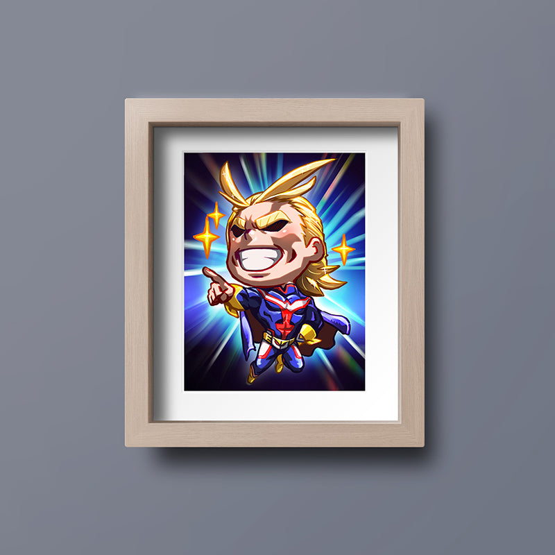 All Might Mini Print