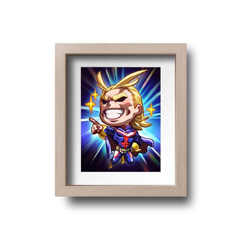 All Might Mini Print