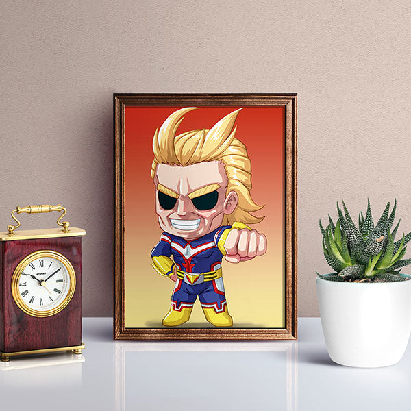 Allmight Chibi Mini Print - nayukidraws