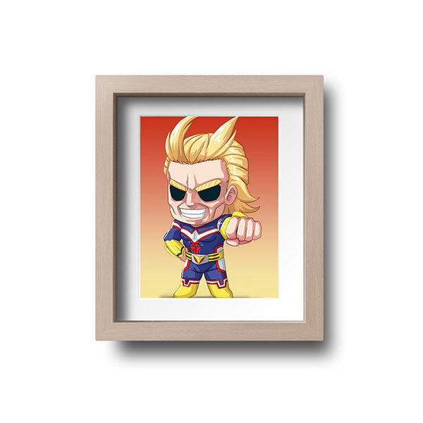 Allmight Chibi Mini Print - nayukidraws
