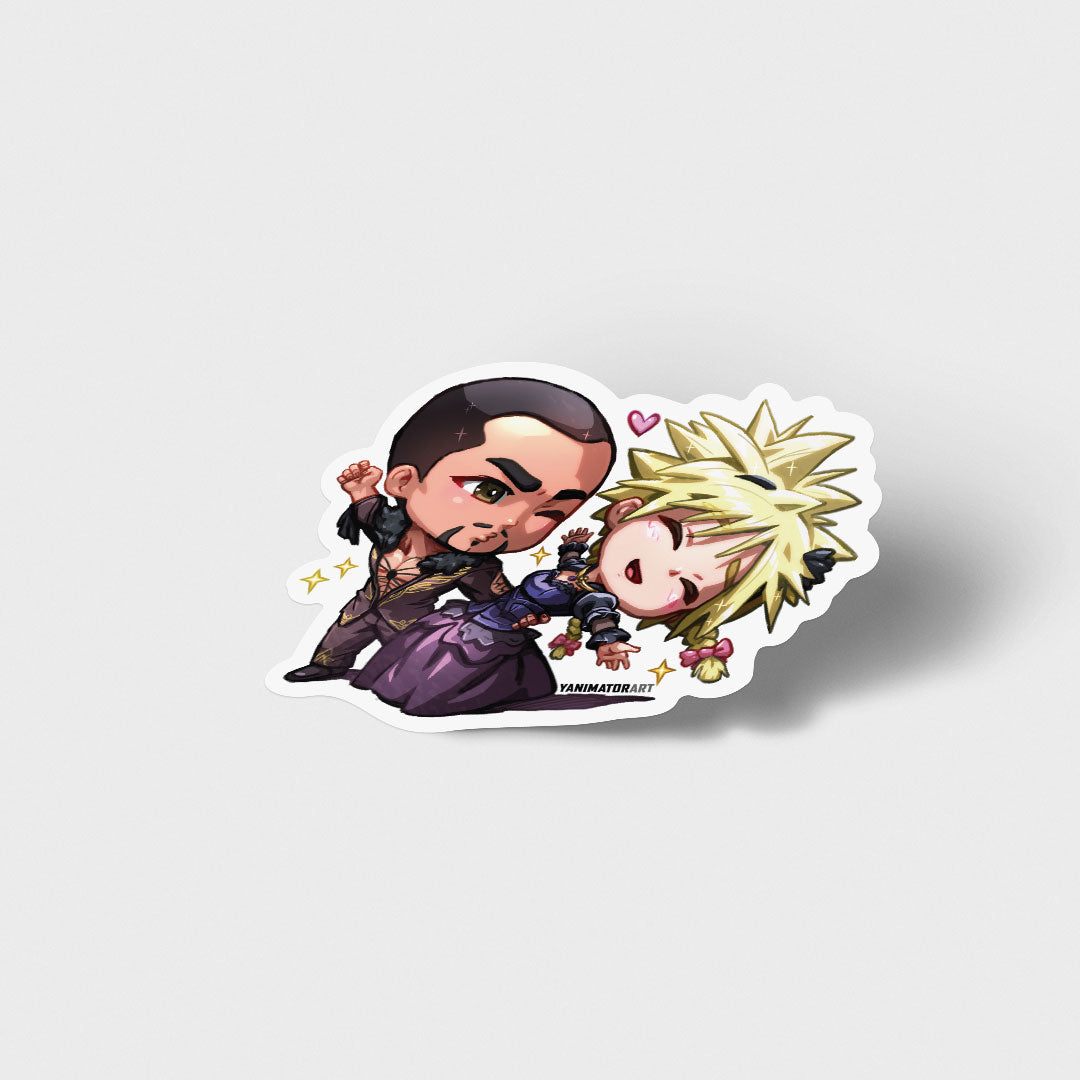 Andrea Rhodea & Cloud Strife Vinyl Sticker