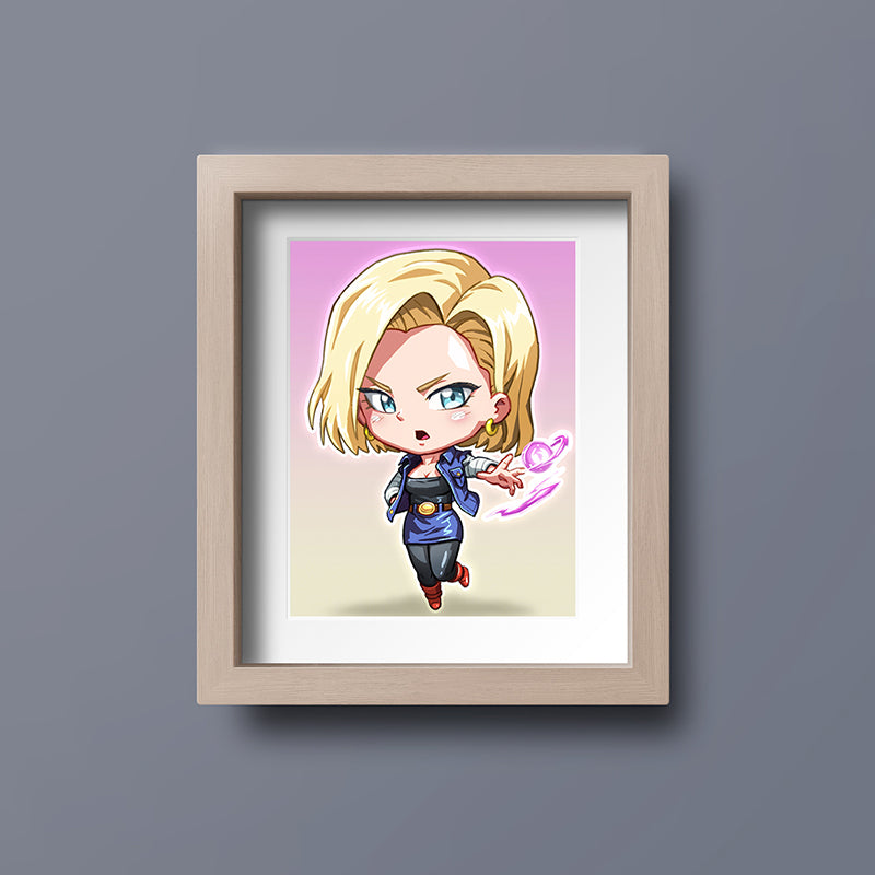 Android 18 Mini Print