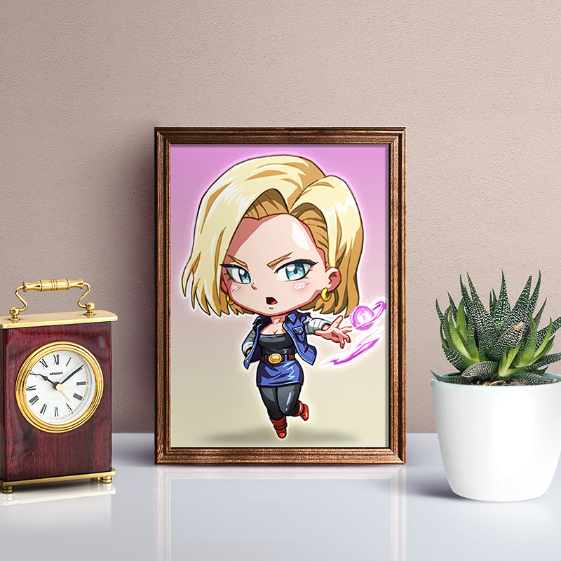 Android 18 Mini Print