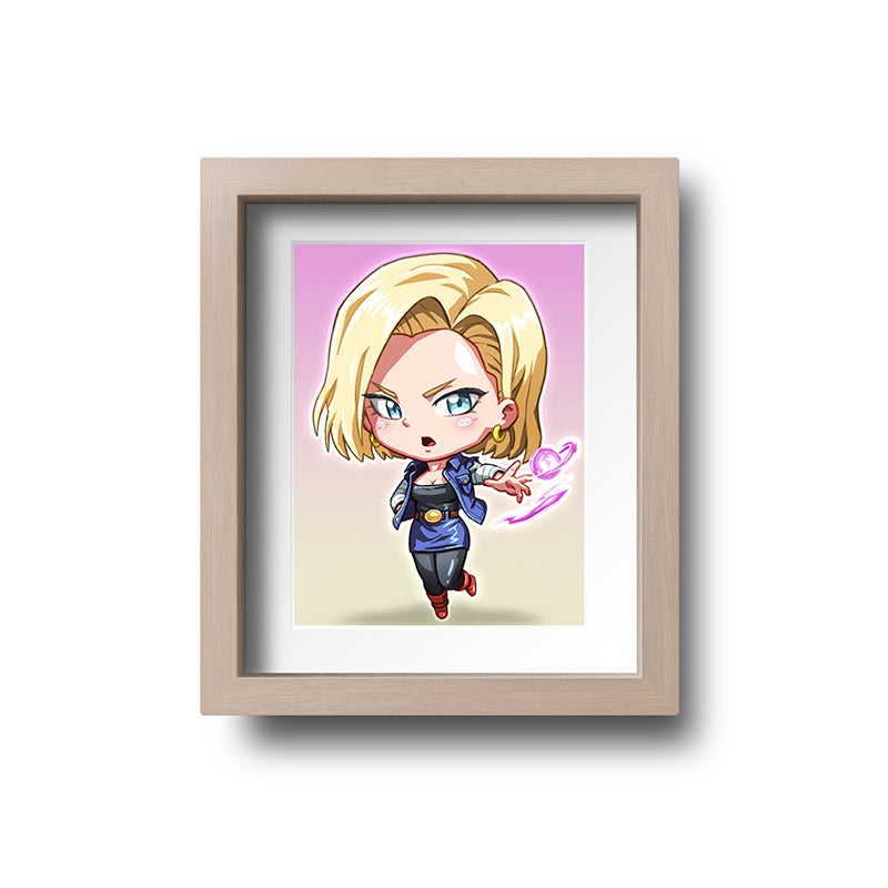 Android 18 Mini Print