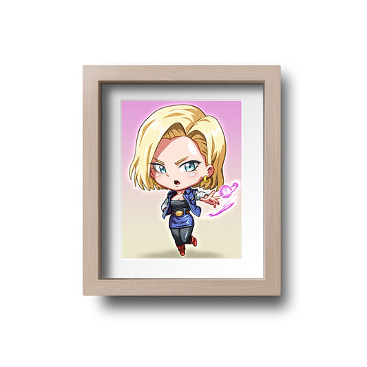 Android 18 Mini Print