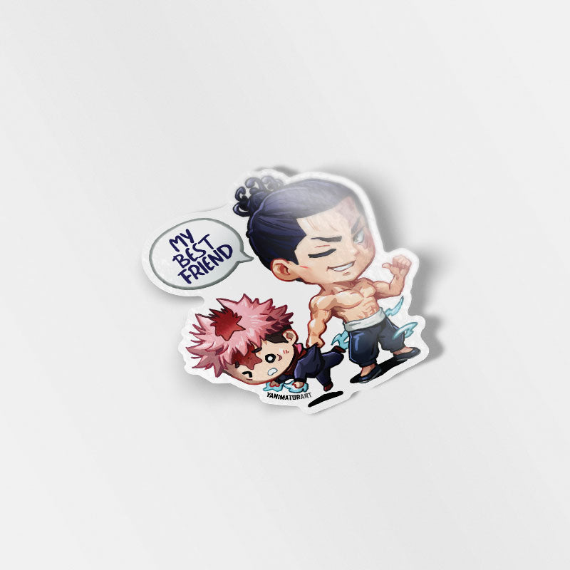 Aoi Todo & Itadori Chibi Vinyl Sticker