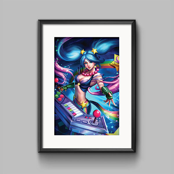 Arcade Sona Poster Print - nayukidraws