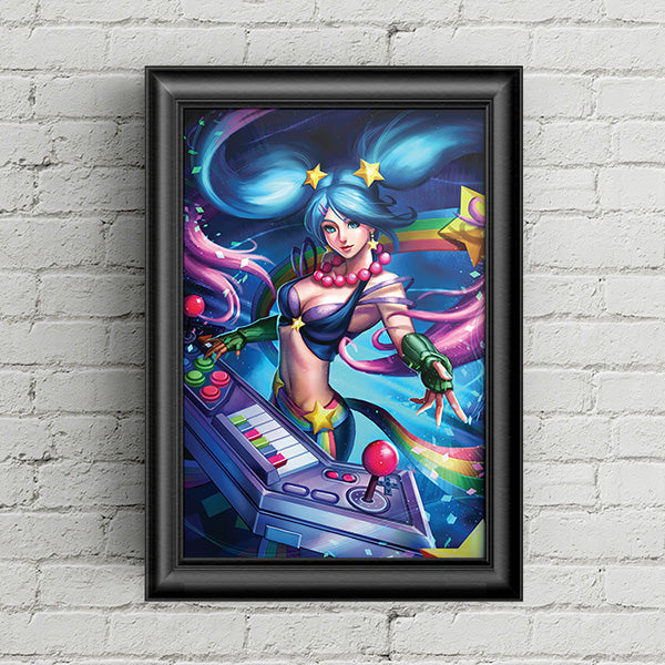 Arcade Sona Poster Print - nayukidraws
