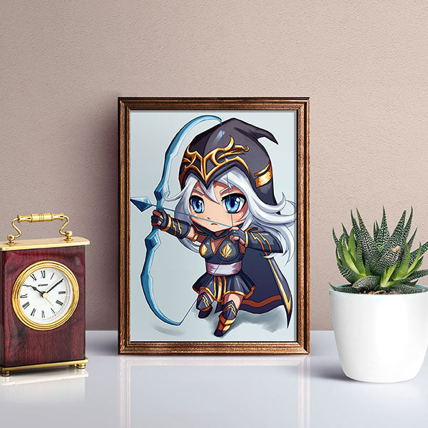 Ashe Chibi Mini Print - nayukidraws