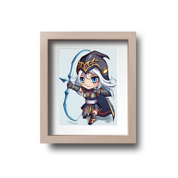 Ashe Chibi Mini Print - nayukidraws