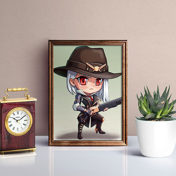 Ashe Chibi Mini Print