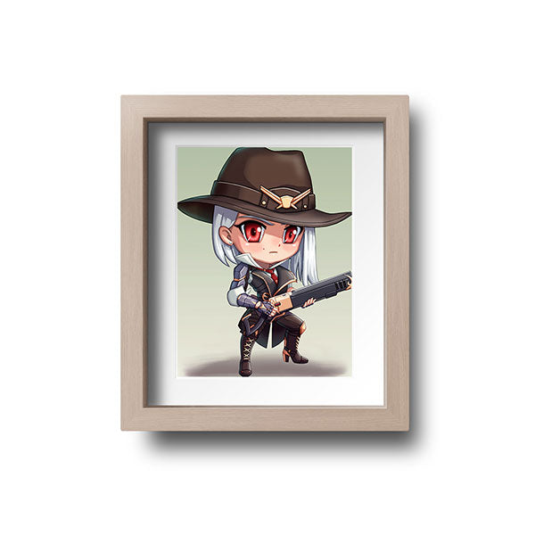 Ashe Chibi Mini Print