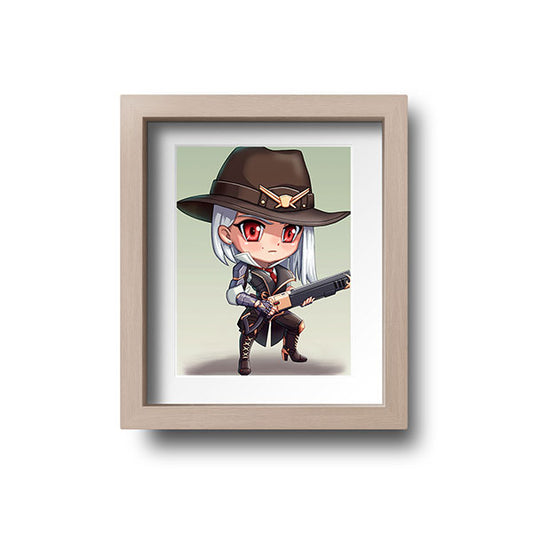 Ashe Chibi Mini Print