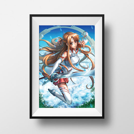 Sword Art Online - Asuna Poster Print - nayukidraws