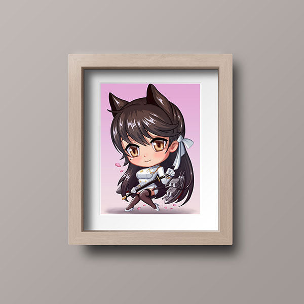 Atago Chibi Mini Print - nayukidraws