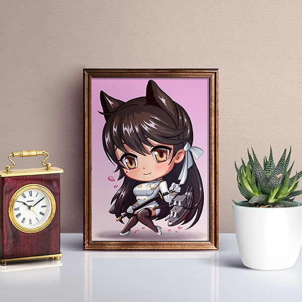 Atago Chibi Mini Print - nayukidraws